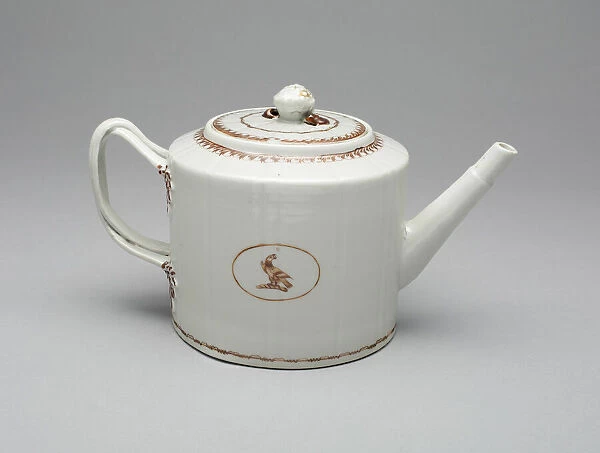 Teapot, c. 1790. Creator: Unknown
