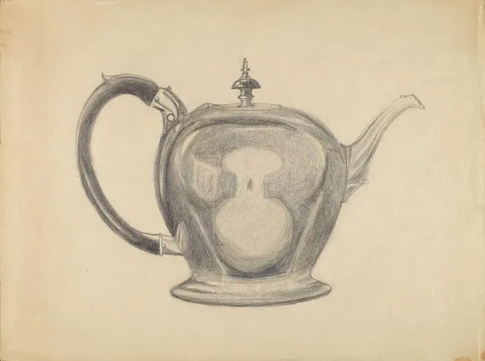 Framed Print : Teapot, c. 1936. Creator: John Garay Framed Print : Teapot, c. 1936. Creator: John Garay