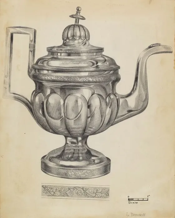 Framed Print : Teapot, c. 1936. Creator: Leo Drozdoff Framed Print : Teapot, c. 1936. Creator: Leo Drozdoff