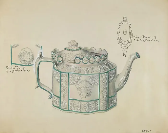 Framed Print : Teapot, c. 1936. Creator: Ralph Atkinson Framed Print : Teapot, c. 1936. Creator: Ralph Atkinson