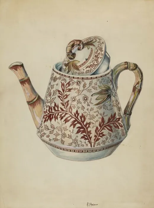 Framed Print : Teapot, c. 1936. Creator: Ralph Atkinson Framed Print : Teapot, c. 1936. Creator: Ralph Atkinson