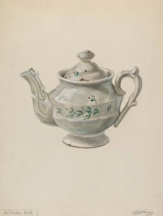 Framed Print : Teapot, c. 1936. Creator: Thomas Holloway Framed Print : Teapot, c. 1936. Creator: Thomas Holloway