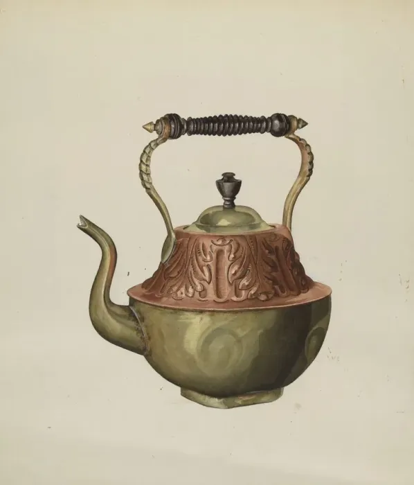 Framed Print : Teapot, c. 1937. Creator: Henry Meyers Framed Print : Teapot, c. 1937. Creator: Henry Meyers