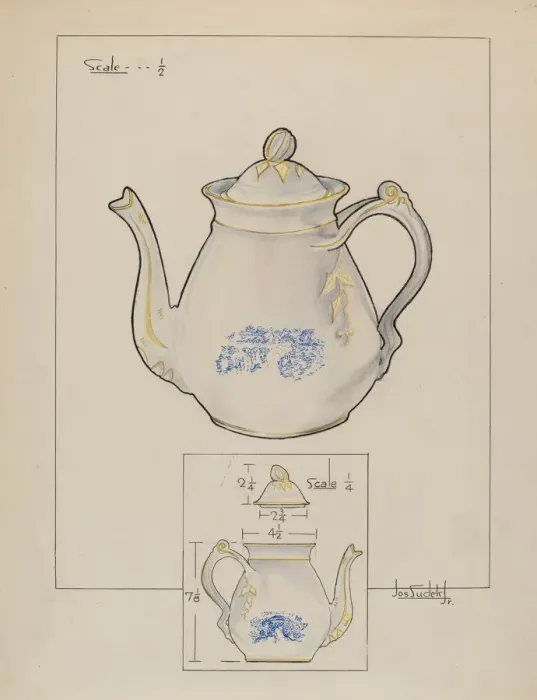 Framed Print : Teapot, c. 1938. Creator: Joseph Sudek Framed Print : Teapot, c. 1938. Creator: Joseph Sudek