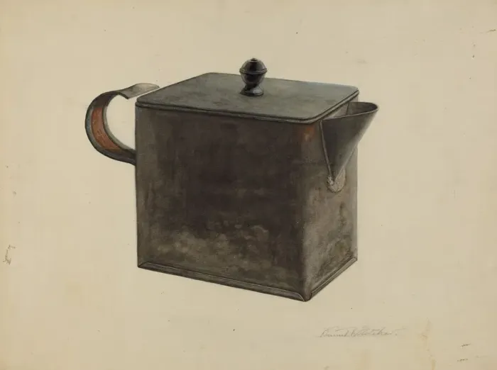 Framed Print : Teapot, c. 1939. Creator: Daniel Fletcher Framed Print : Teapot, c. 1939. Creator: Daniel Fletcher