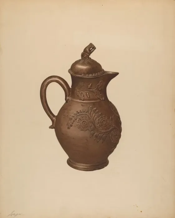 Framed Print : Teapot, c. 1940. Creator: Giacinto Capelli Framed Print : Teapot, c. 1940. Creator: Giacinto Capelli