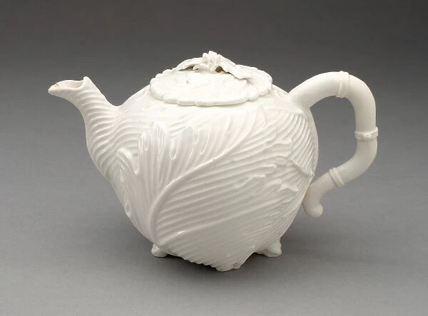 Teapot, Chelsea, 1747  /  49. Creator: Chelsea Porcelain Manufactory