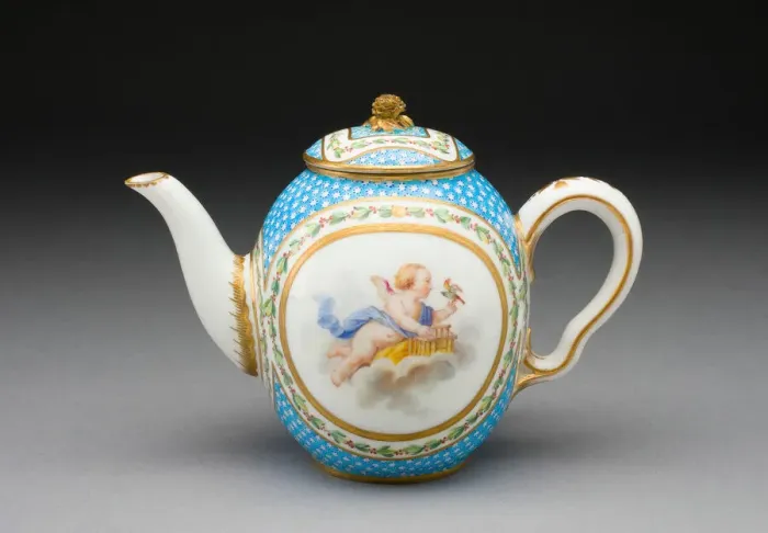 Framed Print : Teapot (from a tea service), Sevres, 1770. Creators Framed Print : Teapot (from a tea service), Sevres, 1770. Creators