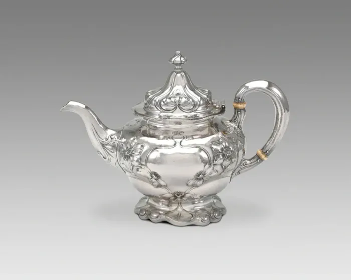 Framed Print : Teapot (part of a set), 1900. Creator: Gorham Manufacturing Company Framed Print : Teapot (part of a set), 1900. Creator: Gorham Manufacturing Company