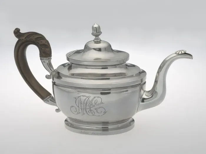 Framed Print : Teapot made by Peter Bentzon, ca. 1817-1829. Creator: Peter Bentzon Framed Print : Teapot made by Peter Bentzon, ca. 1817-1829. Creator: Peter Bentzon