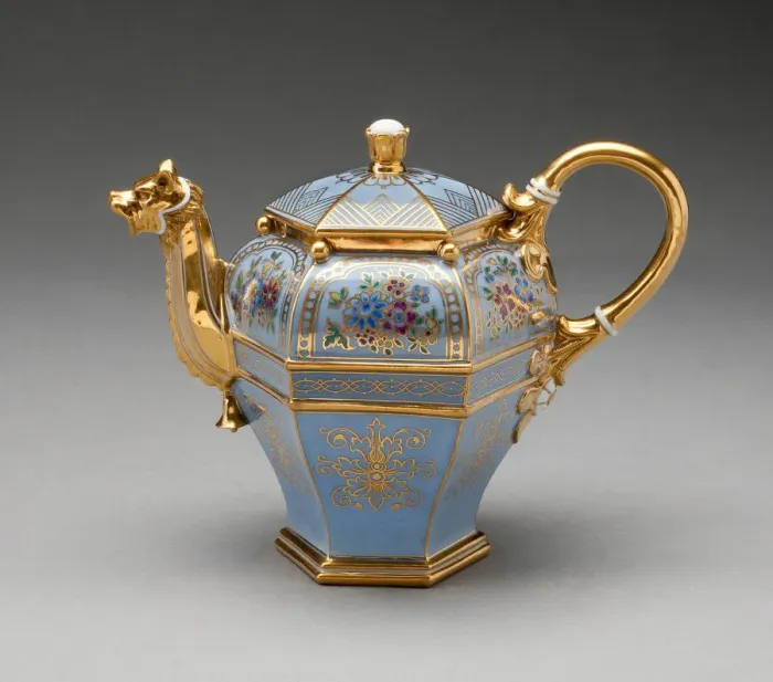 Framed Print : Teapot, Sevres, 1832 / 35. Creator: Sevres Porcelain Manufactory Framed Print : Teapot, Sevres, 1832 / 35. Creator: Sevres Porcelain Manufactory