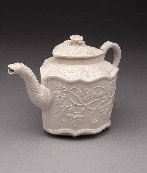Teapot, Staffordshire, 1750  /  59. Creator: Staffordshire Potteries