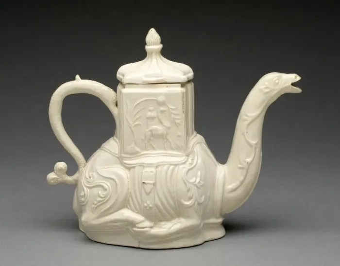 Framed Print : Teapot, Staffordshire, c. 1745. Creator: Staffordshire Potteries Framed Print : Teapot, Staffordshire, c. 1745. Creator: Staffordshire Potteries