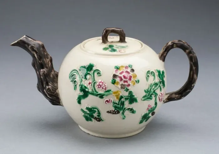 Framed Print : Teapot, Staffordshire, c. 1750. Creator: Staffordshire Potteries Framed Print : Teapot, Staffordshire, c. 1750. Creator: Staffordshire Potteries