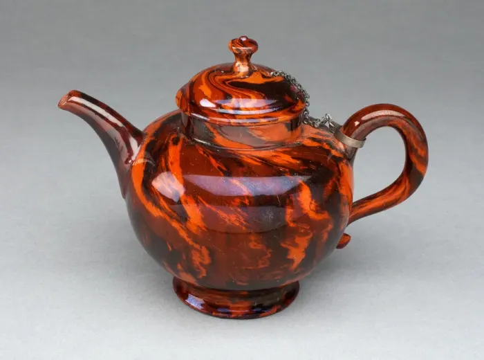 Framed Print : Teapot, Staffordshire, c. 1755. Creator: Staffordshire Potteries Framed Print : Teapot, Staffordshire, c. 1755. Creator: Staffordshire Potteries