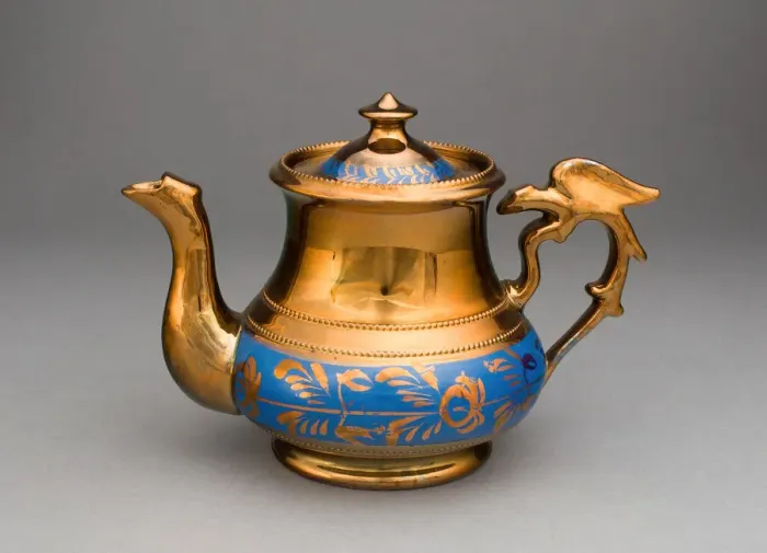 Framed Print : Teapot, Staffordshire, c. 1820. Creator: Staffordshire Potteries Framed Print : Teapot, Staffordshire, c. 1820. Creator: Staffordshire Potteries