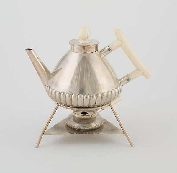Teapot on Stand with Rechaud, Vienna, 1875  /  90. Creator: Christopher Dresser