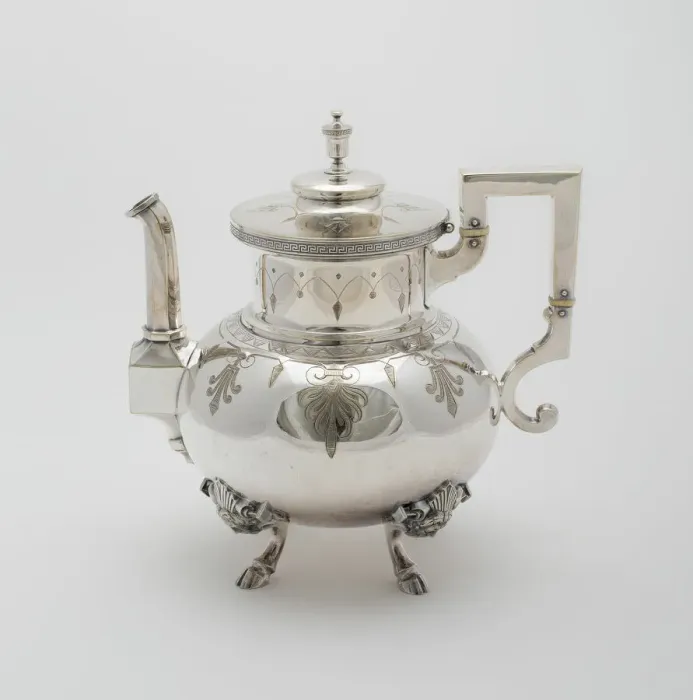 Framed Print : Teapot, part of Tea and Coffee Service, 1878. Creator: Rogers Smith and Company Framed Print : Teapot, part of Tea and Coffee Service, 1878. Creator: Rogers Smith and Company