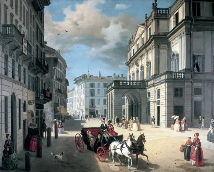 Framed Print : Teatro alla Scala, 1852 Framed Print : Teatro alla Scala, 1852
