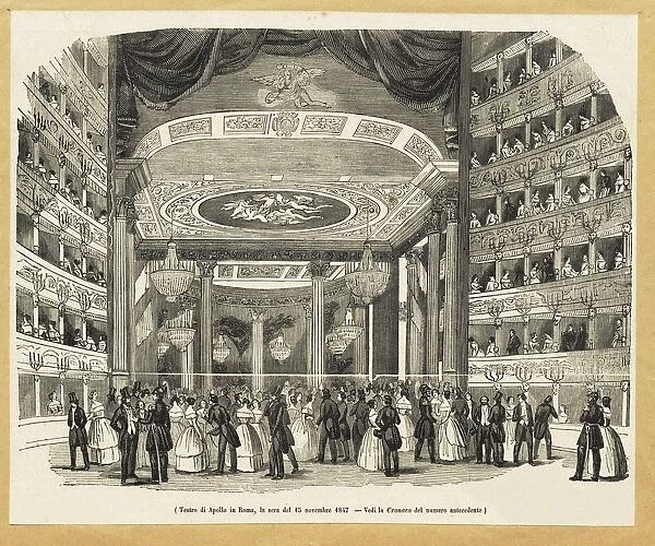 Teatro Apollo, Rome, on the evening of November 15, 1847