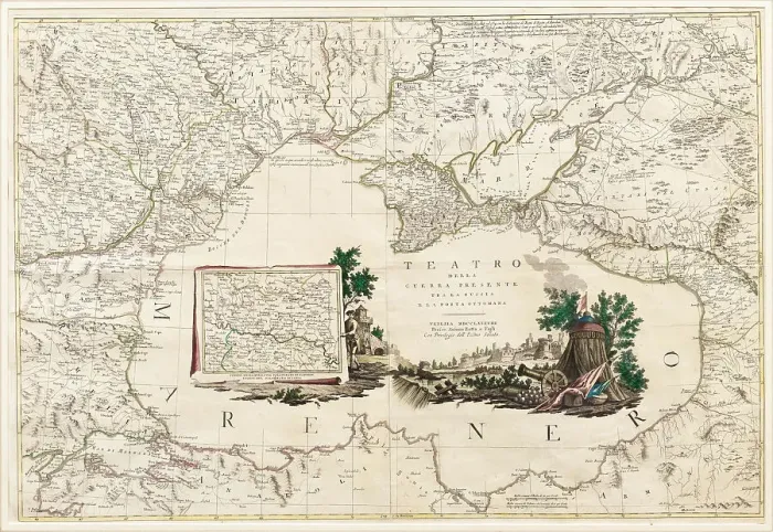 Framed Print : Teatro della Guerra presente tra la Russia e la Porta Ottomana, 1788. Creator: Zatta, Antonio (active 1757-1797) Framed Print : Teatro della Guerra presente tra la Russia e la Porta Ottomana, 1788. Creator: Zatta, Antonio (active 1757-1797)
