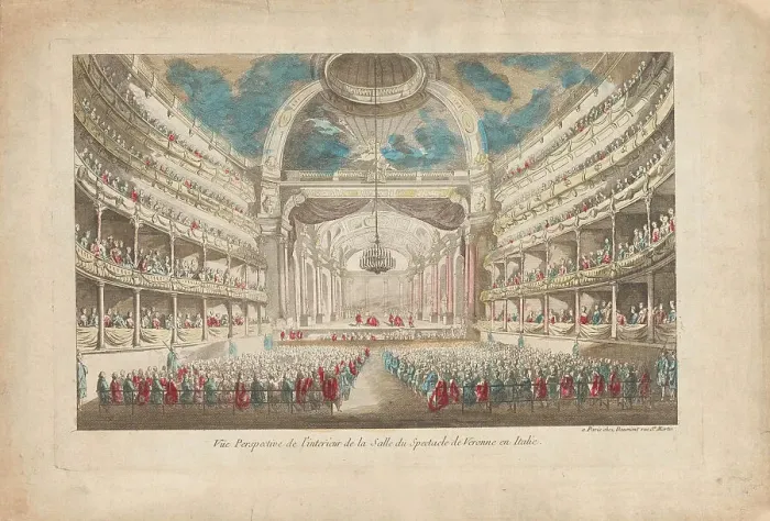 Framed Print : Teatro Filarmonico di Verona, 1730s. Creator: Bibiena, Francesco (1659-1739) Framed Print : Teatro Filarmonico di Verona, 1730s. Creator: Bibiena, Francesco (1659-1739)