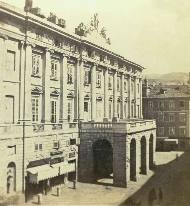 Framed Print : Teatro Grande, Trieste, c. 1890 Framed Print : Teatro Grande, Trieste, c. 1890