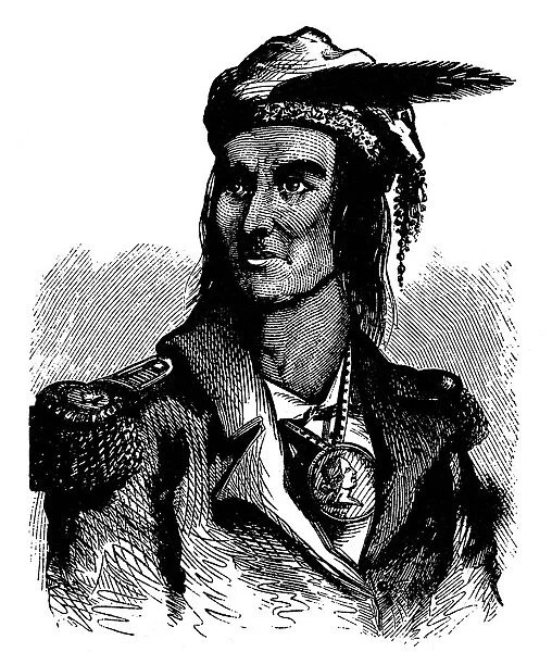 Tecumseh (c1768-1813), Native American chief of the Shawnees