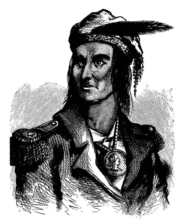 Framed Print : Tecumseh (c1768-1813), Native American chief of the Shawnees Framed Print : Tecumseh (c1768-1813), Native American chief of the Shawnees