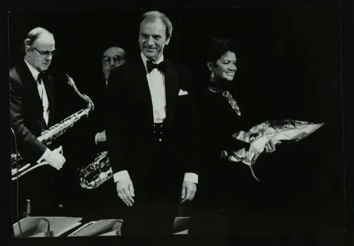 Framed Print : The Ted Heath Orchestra in concert at the Forum Theatre, Hatfield, Hertfordshire, 18 November 1983 Framed Print : The Ted Heath Orchestra in concert at the Forum Theatre, Hatfield, Hertfordshire, 18 November 1983