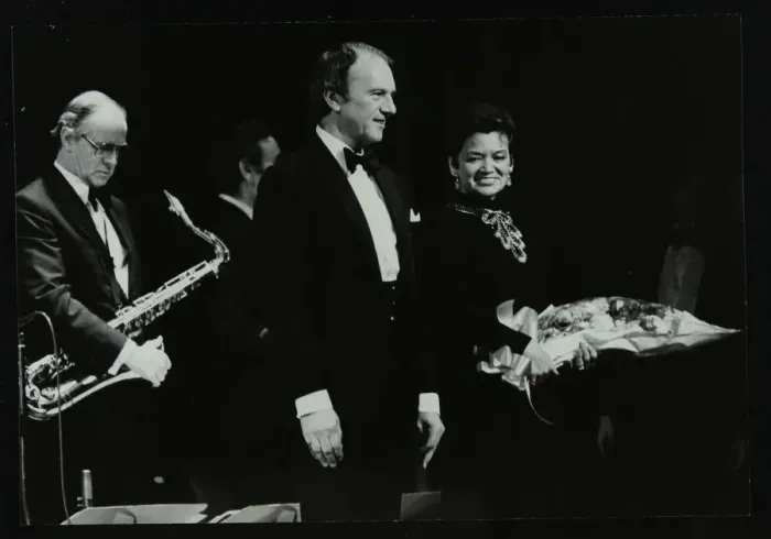 Framed Print : The Ted Heath Orchestra in concert at the Forum Theatre, Hatfield, Hertfordshire, 18 November 1983 Framed Print : The Ted Heath Orchestra in concert at the Forum Theatre, Hatfield, Hertfordshire, 18 November 1983