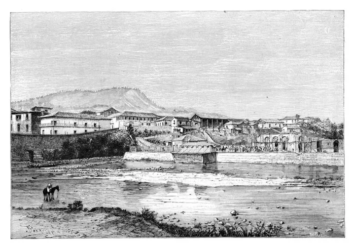 Framed Print : Tegucigalpa, Honduras, c1890. Artist: Barbant Framed Print : Tegucigalpa, Honduras, c1890. Artist: Barbant