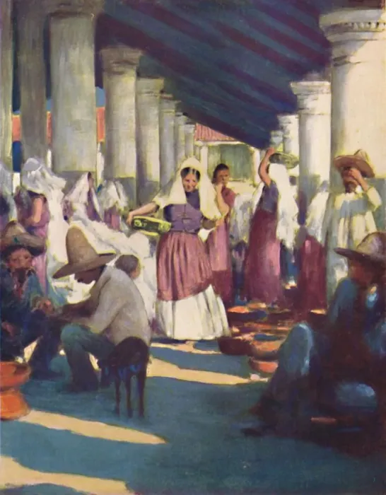 Framed Print : Tehuantepec, 1903. Artist: Mortimer L Menpes Framed Print : Tehuantepec, 1903. Artist: Mortimer L Menpes
