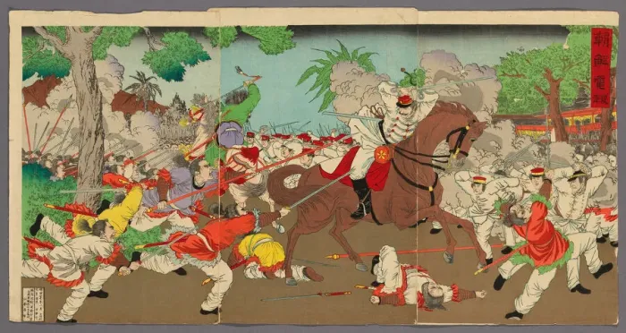 Framed Print : Telegram from Korea (Chosen denpo), 1894. Creator: Adachi Ginko Framed Print : Telegram from Korea (Chosen denpo), 1894. Creator: Adachi Ginko
