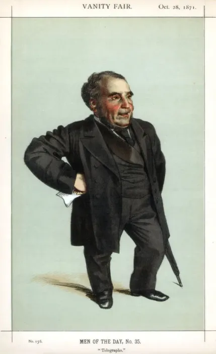 Framed Print : Telegraphs, 1871. Artist: Coide Framed Print : Telegraphs, 1871. Artist: Coide