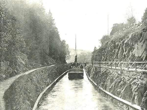 The Telemark Canal, heading towards Ulefoss, Norway, 1895. Creator: Axel Lindahl