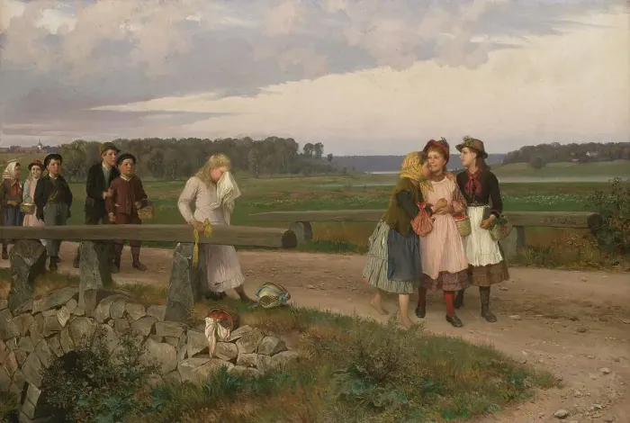 Framed Print : The Tell-Tale. Creator: Johan August Malmström Framed Print : The Tell-Tale. Creator: Johan August Malmström