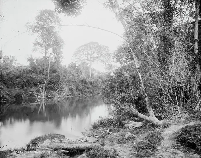 Framed Print : Temasopa (i.e. Tamasopo) River, between 1880 and 1897. Creator: William H. Jackson Framed Print : Temasopa (i.e. Tamasopo) River, between 1880 and 1897. Creator: William H. Jackson