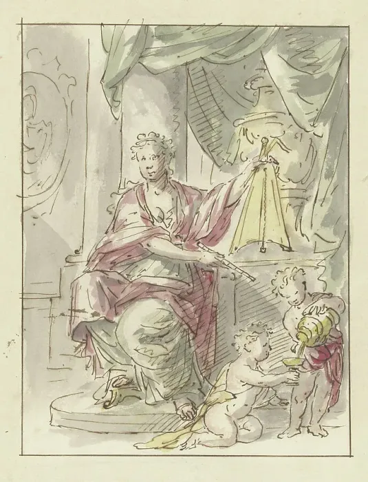 Framed Print : The Temperance, 1677-1755. Creator: Elias van Nijmegen Framed Print : The Temperance, 1677-1755. Creator: Elias van Nijmegen