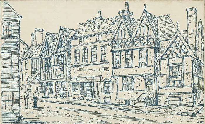 Framed Print : Temperance Hall, exterior, 1885. Creator: Unknown Framed Print : Temperance Hall, exterior, 1885. Creator: Unknown