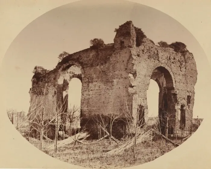 Framed Print : Tempio d Ercole, 1850s. Creator: Giambattista Altadonna Framed Print : Tempio d Ercole, 1850s. Creator: Giambattista Altadonna
