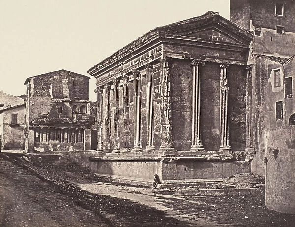 Tempio della Fortuna Virile, 1848-52. Creator: Eugene Constant