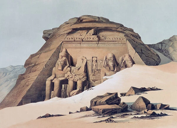 Temple of Abu Simbel, 1842-1845. Artist: E Weidenbach