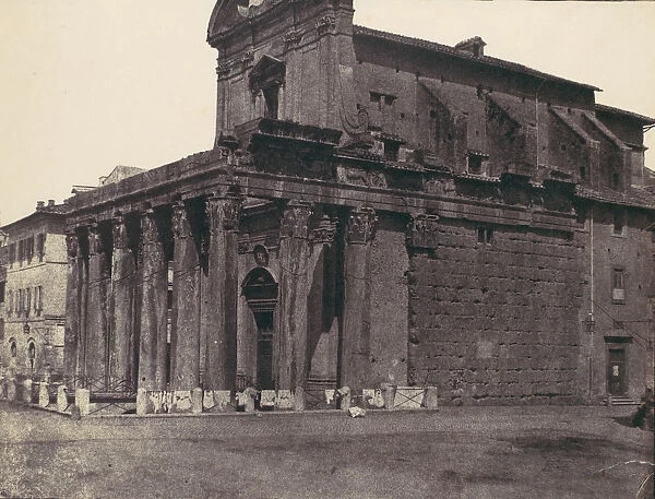 Temple of Antonius and Faustina, San Lorenzo in Miranda, Rome, 1850s