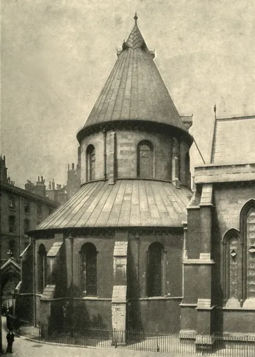 Framed Print : The Temple Church, 1908 Framed Print : The Temple Church, 1908
