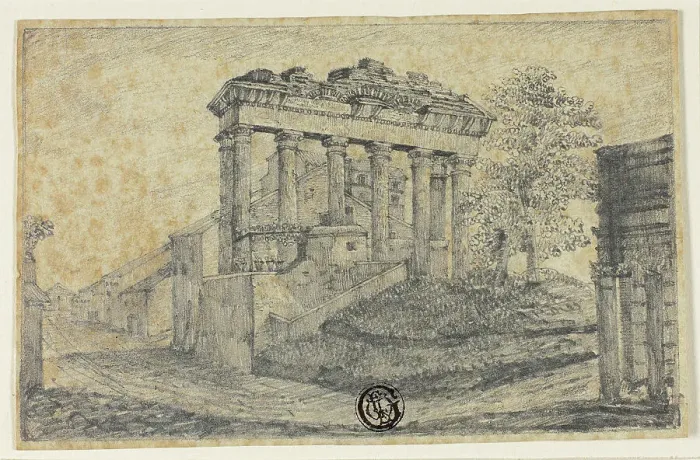 Framed Print : Temple of Concord at Foot of Campidoglio, n.d. Creator: Unknown Framed Print : Temple of Concord at Foot of Campidoglio, n.d. Creator: Unknown