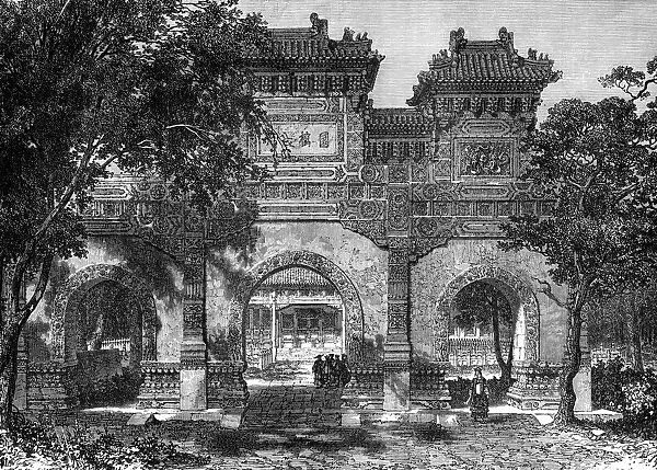 Temple of Confucius, Peking, China, 19th century. Artist: Therond