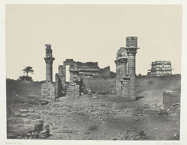 Temple d Hermontis, Haute-Egypte, 1849  /  51, printed 1852. Creator: Maxime du Camp