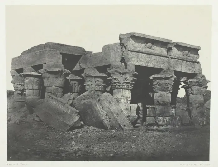 Framed Print : Temple d Ombos, Haute-Egypte, 1849 / 51, printed 1852. Creator: Maxime du Camp Framed Print : Temple d Ombos, Haute-Egypte, 1849 / 51, printed 1852. Creator: Maxime du Camp