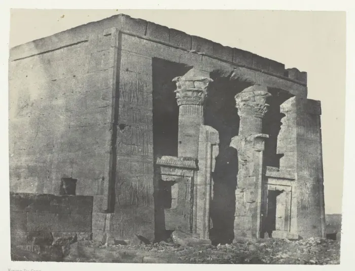 Framed Print : Temple De Dakkeh, Naos; Nubie, 1849 / 51, printed 1852. Creator: Maxime du Camp Framed Print : Temple De Dakkeh, Naos; Nubie, 1849 / 51, printed 1852. Creator: Maxime du Camp
